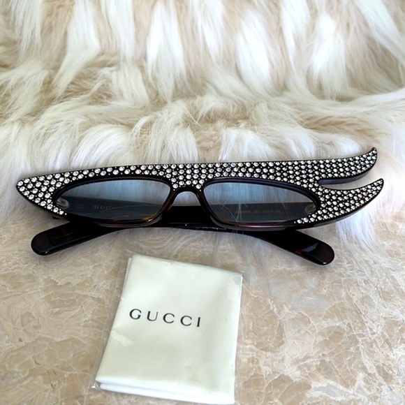 Gucci 100% Authentic Swarovski crystals Sunglasses - Picture 1 of 12